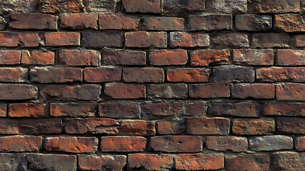 Obraz premium A close up of a red brick wall.