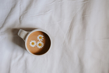 coffee and flowers