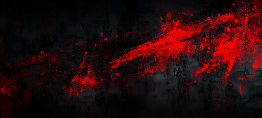 Abstract red splatter on a dark background