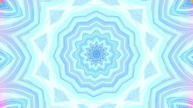 bl&uuml;tenf&ouml;rmige abstrakte Grafik, Sternf&ouml;rmig, Fr&uuml;hlingsdesign, Pastellfarben, Mandala, mittig, symmetrisch, blau