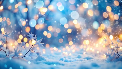 Blurred winter background