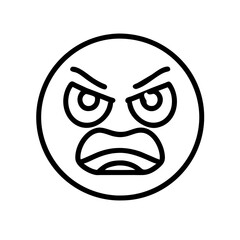 Obraz premium angry emoji