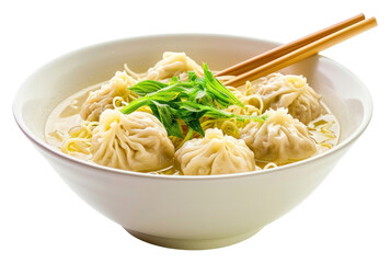 PNG Soup dumpling noodle food.