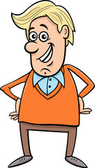 funny cartoon man or guy character