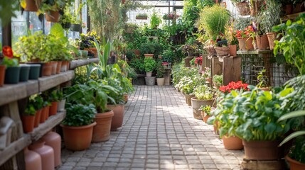 garden center with a variety of plants