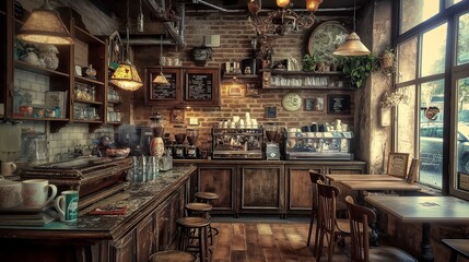 coffee shop with a unique atmosphere