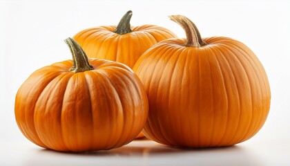 Obraz premium pumpkins on a white background 11