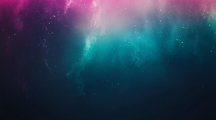 Obraz premium A captivating abstract galaxy background with a blend of pink, purple, and teal colors, evoking a sense of cosmic mystery and wonder.