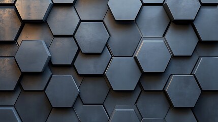 Obraz premium Abstract geometric background with a hexagonal pattern.