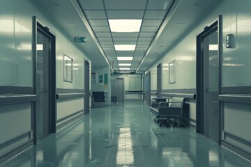 Interior of a empty modern hospital