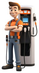 PNG Machine vehicle transparent background technician.