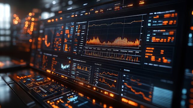 Make this title 200 characters
Business data dashboard analysis by ingenious computer software . investment application display business sales and profit on the computer screen and advise marketing.