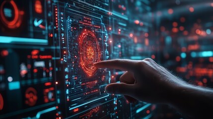 Obraz premium Data Scientist Using AI for Big Data Analysis and Insights Ultra realistic. Photorealistic 