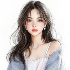 Fototapeta premium ナチュラルな雰囲気の女性