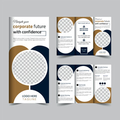 Corporate Trifold brochure design template