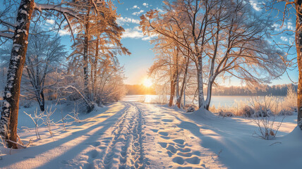 Obraz premium gorgeous_nature_winter_scene