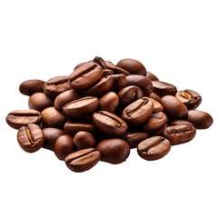 Naklejka premium Close-up of roasted coffee beans