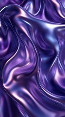 Obraz premium Vibrant Blue and Purple Liquid Waves with Neon Glow Reflection