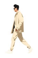 Naklejka premium PNG Male adult khaki architecture.
