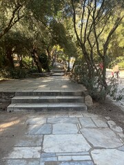 Stone path in the park