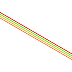 Set of multi colored rainbow lines. Colorful lines, lines for lgbt, Pride Month. Rainbow colored illustration. Decorative elements and ribbons of rainbow colors for bright design and decoration