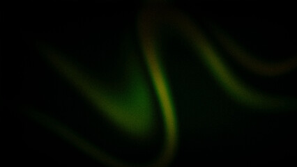 Dark abstract background featuring smooth curves of green and subtle yellow tones with a grainy texture. Ideal for moody digital designs and creative backdrops