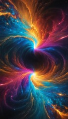 Fototapeta premium abstract swirling colors with a central vortex