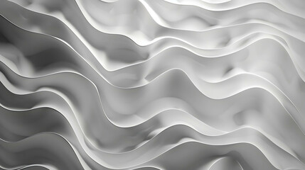 Obraz premium Abstract white wavy background.