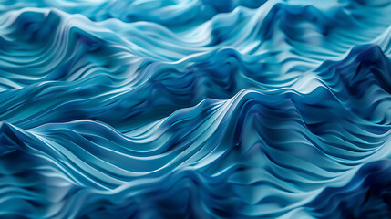 Obraz premium Abstract blue wave pattern.