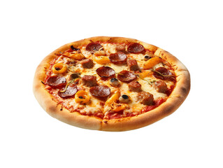 pizza isolated on transparent background