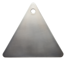 PNG Triangle gray silver shape.
