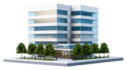 PNG Office building architecture housing diagram.