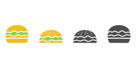 hamburger vector logo design, illustration, symbol, icon, editable hamburger image