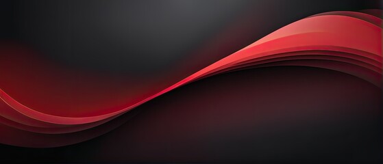 Abstract Red Wave Background