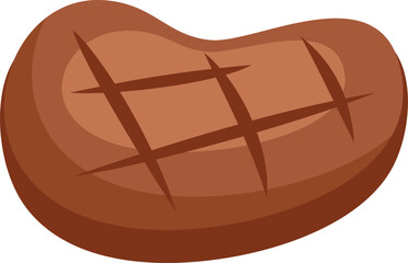 Grilled beef steak with grill marks, showing a delicious piece of meat