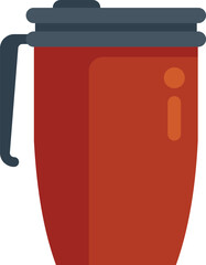 Reusable coffee cup with handle for takeaway coffee, keeping your drink hot or cold