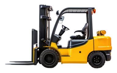 PNG Machinery forklift wheel white background delivering.