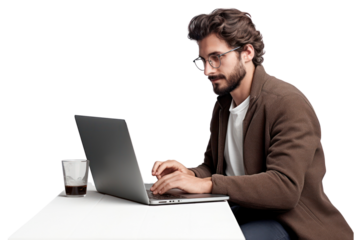 Laptop computer portrait sitting.