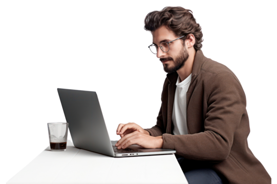 Laptop computer portrait sitting.