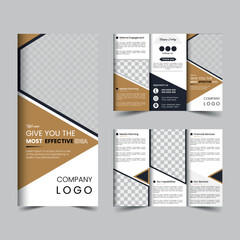 Corporate Trifold brochure design template