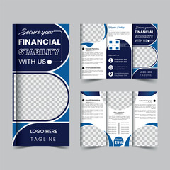 Corporate Trifold brochure design template
