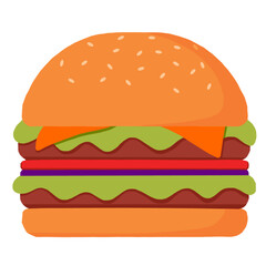 Hambúrguer vetorial para Logos.
