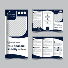 Corporate Trifold brochure design template