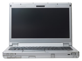 PNG  Frutiger aero Laptop with blank screen laptop computer white background.