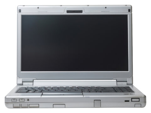 PNG  Frutiger aero Laptop with blank screen laptop computer white background.