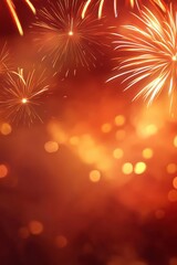 Obraz premium Fireworks festival on New Years Day