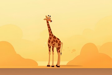 giraffe in the desert