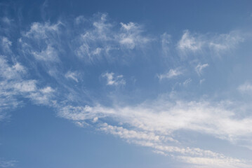 Obraz premium gentle white clouds in the blue sky
