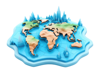 PNG Map topography happiness cartoon.