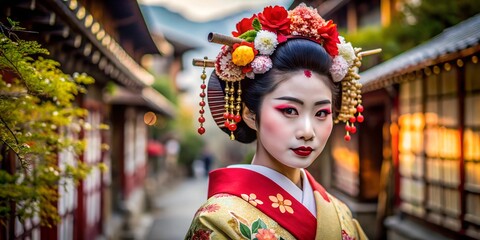 Portrait of a Maiko Geisha